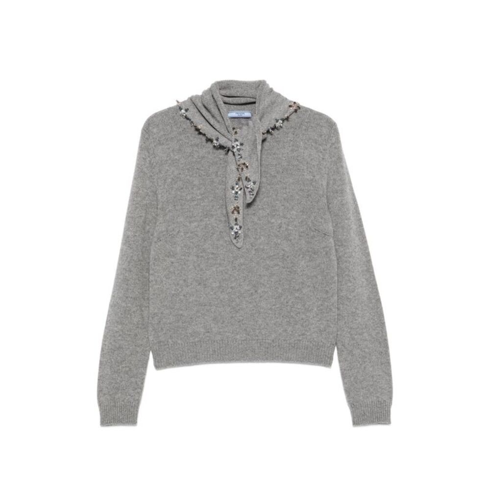 Prada Women Cashmere Crewneck Sweater
